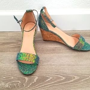 Mermaid Sparkle Chase & Chloe Wedges